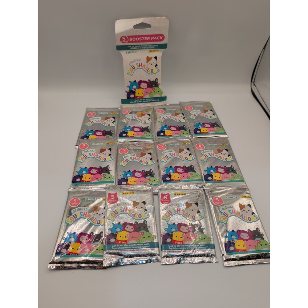 Squishmallows Series 2 Trading Card 13 Booster Packs 5 Cards Per Pack Panini
